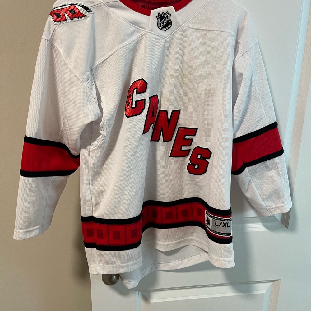 NHL White and Red Hockey Jersey